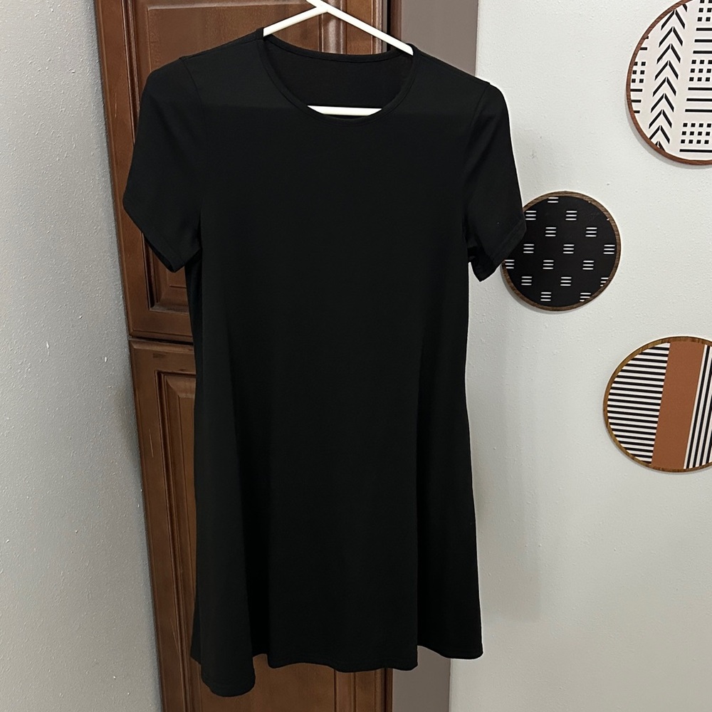 SHEIN Black Midi Dress